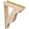 Ekena Millwork 7 1/2-in W x 34-in D x 46-in H Funston Slat Rough Cedar Woodgrain TimberThane Outlooker, Primed Tan OUTUR075X34X46FST24RCPR - alternate 4